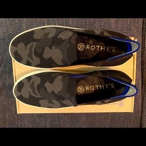 Rothy’s Gray Camo slip-on sneaks